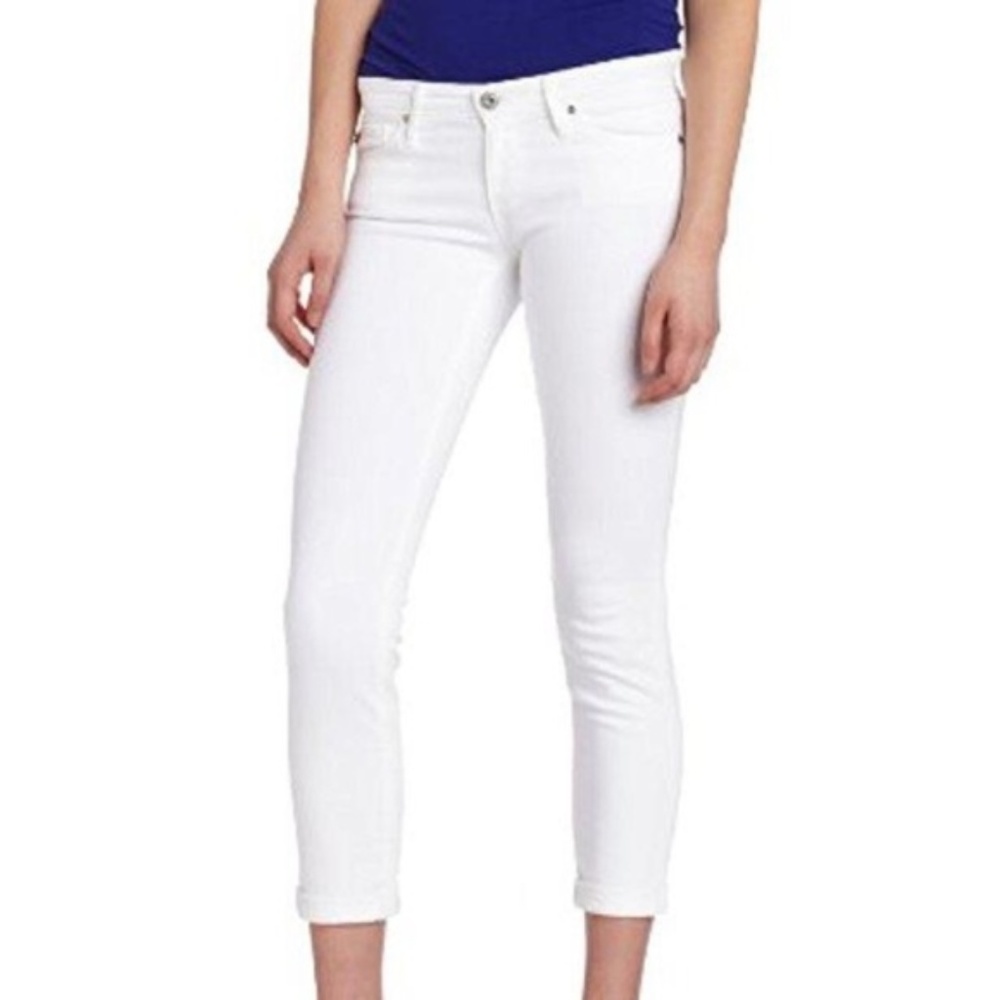 AG || The Stilt Cigarette Roll-Up Jeans